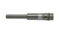 The I65000043 SENSOR DE PROX 65MM SENSA 2MM SI6.5-DC2 PNP NC H1 S is a cylindrical metal sensor with a threaded end and etched markings, likely offering IP65 protection, displayed on a white background.