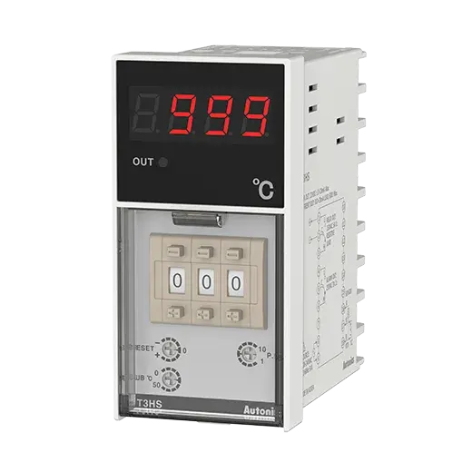 T3HS-B4RK4C-N - Controles de temperatura digital del conmutador de rueda giratoria