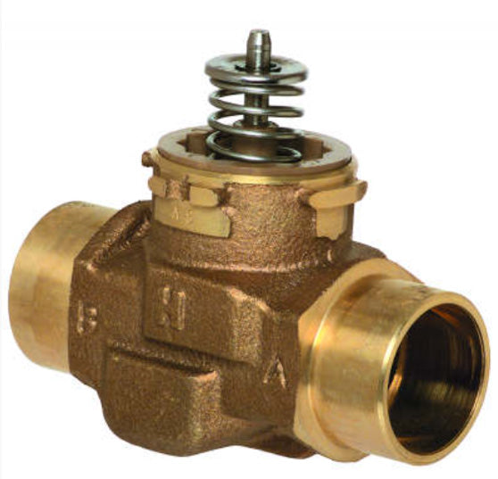 VCZAS1000 - - VALVULA SOLDABLE 1 pulg, 2VIAS Cv 7 (usar actuador VC)