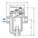 Trampa de Drenaje WLD1501-13-N - WATSON MC DANIELS