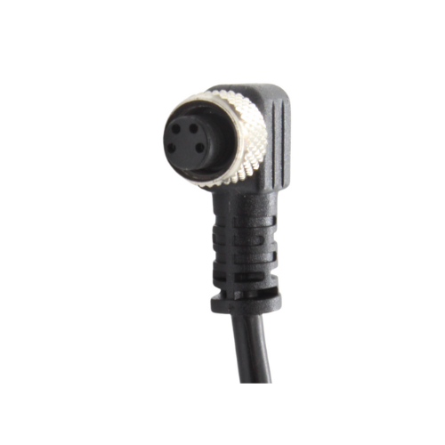 ZA08FAF04RA50CB25 CABLE CURVO HEMBRA 4PINS CONECTOR M8 5MTS LARGO NEGRO