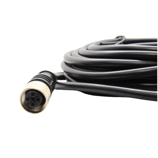 ZA12FAF05ST50CB34LC CABLE RECTO HEMBRA 5PINS CONECTOR M12 5MTS LARGO NEGRO