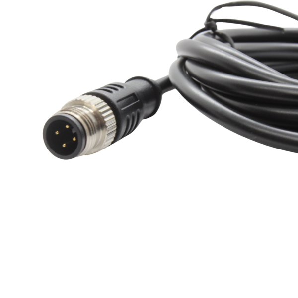 ZA12MAA04ST50CB34LC CABLE RECTO MACHO 4 PINS CONECTOR M12 5MTS LARGO