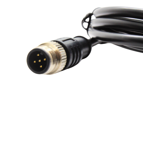 ZA12MAA05ST50CB34LC CABLE RECTO MACHO 5 PINS CONECTOR M12 5MTS LARGO