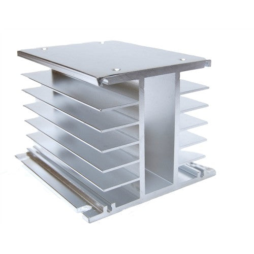 ZDWHA DISIPADOR CON OP. VENT. 110X80X80MM ALUMINIO TRIFASICO 40AMPS