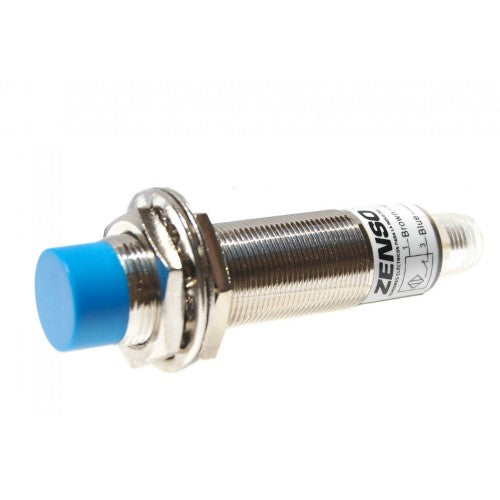 ZI182008BT4 SENSOR IND. 18X8MM 90-240VCA NC SALIENTE CONECTOR M12 82mm LARGO