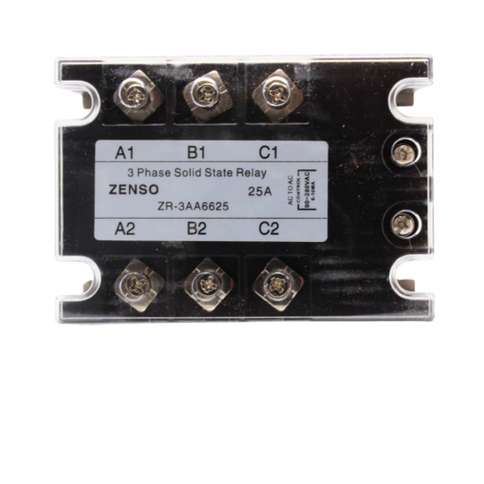 ZR3AA6625 RELE EDO. SOLIDO TRIFASICO CONTROL 90-280VCA CARGA 25AMP 660VCA