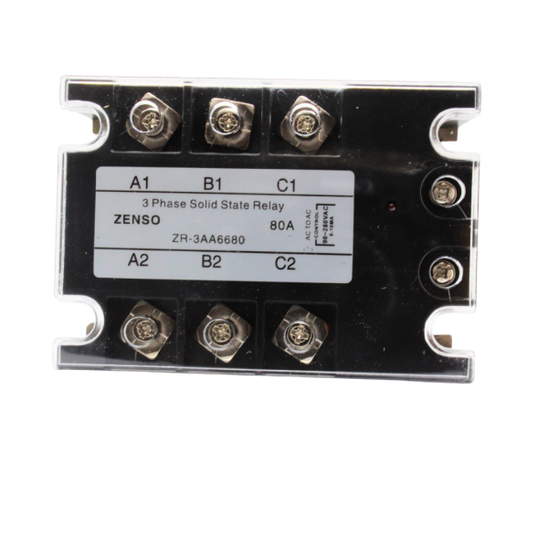 ZR3AA6680 RELE EDO. SOLIDO TRIFASICO CONTROL 90-280VCA CARGA 80AMP 660VCA