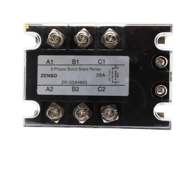 ZR3DA4825 RELE EDO. SOLIDO TRIFASICO CONTROL 5-32VCD CARGA 25AMP 480VCA