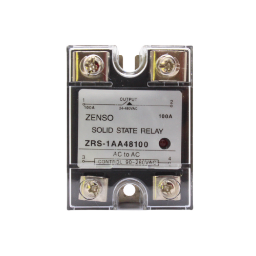 ZRS1AA48100 RELE EDO. SOLIDO MONOFASICO 100AMP 90-280VCA SALIDA 24-480VCA