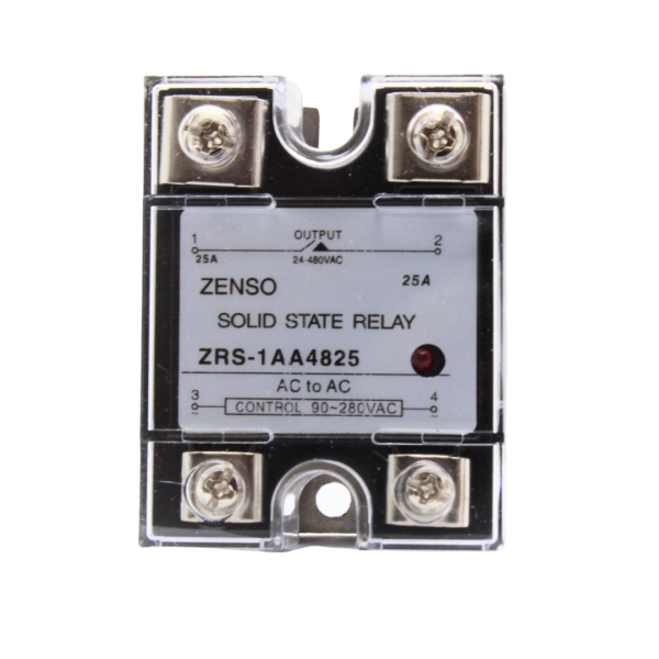 ZRS1AA4825 RELE EDO. SOLIDO MONOFASICO 25AMP 90-280VCA SALIDA 24-480VCA