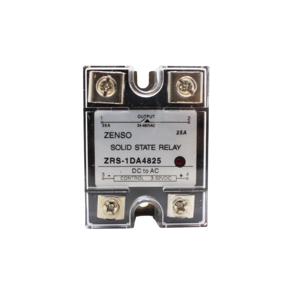 ZRS1DA4825 RELE EDO. SOLIDO MONOFASICO 25AMP 3-32VCD SALIDA 24-480VCA