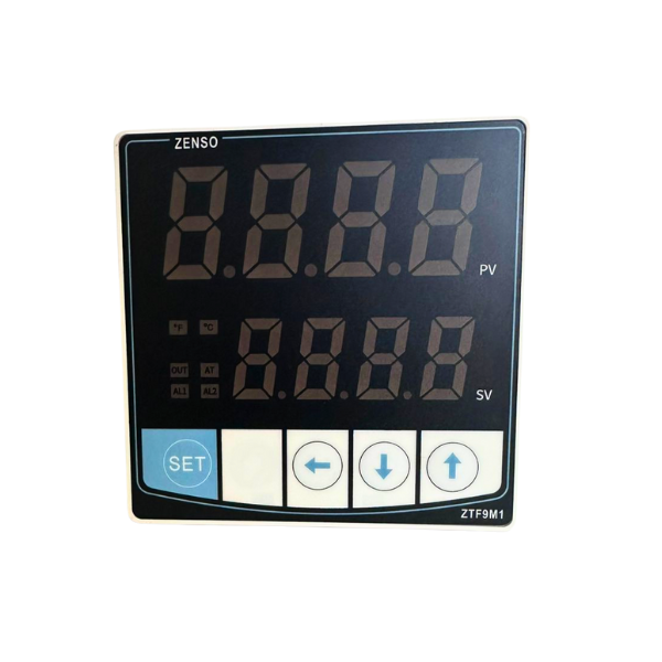 ZTF9M1 CONTROL DE TEMP. 1/4 DIN 96X96mm J,K,R,S,PT100 CU50,CU100 PID HEALING
COOLING AC/DC 100-240V