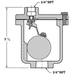 Eliminador de Aire AV813-13-N - WATSON MC DANIELS