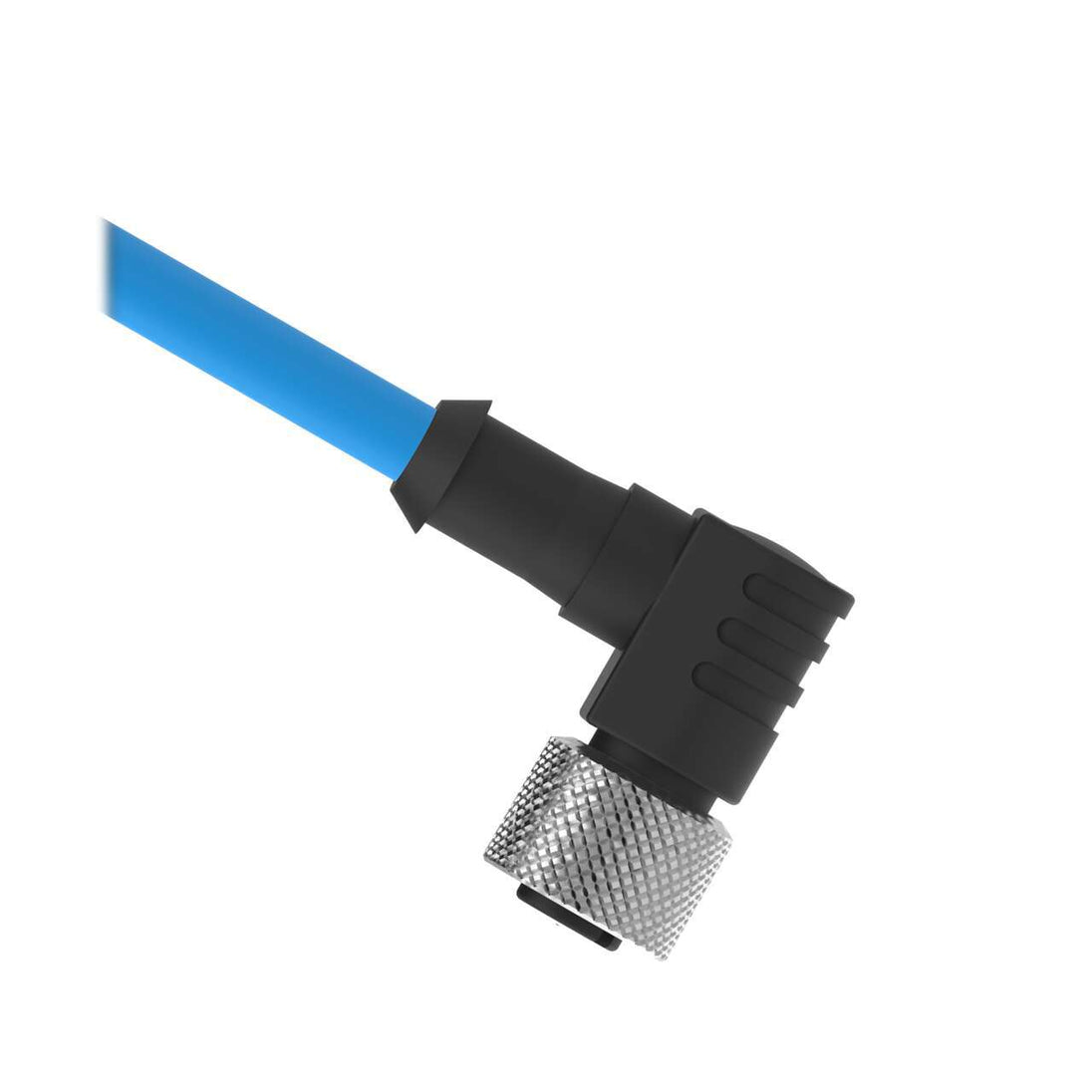 MQD9-415RA(35618) CABLE 4 PIN ANGULO RECTO 2 HILOS 5 METROS DE LONGITUD LATON CROMADO TUERCA DE ACOM