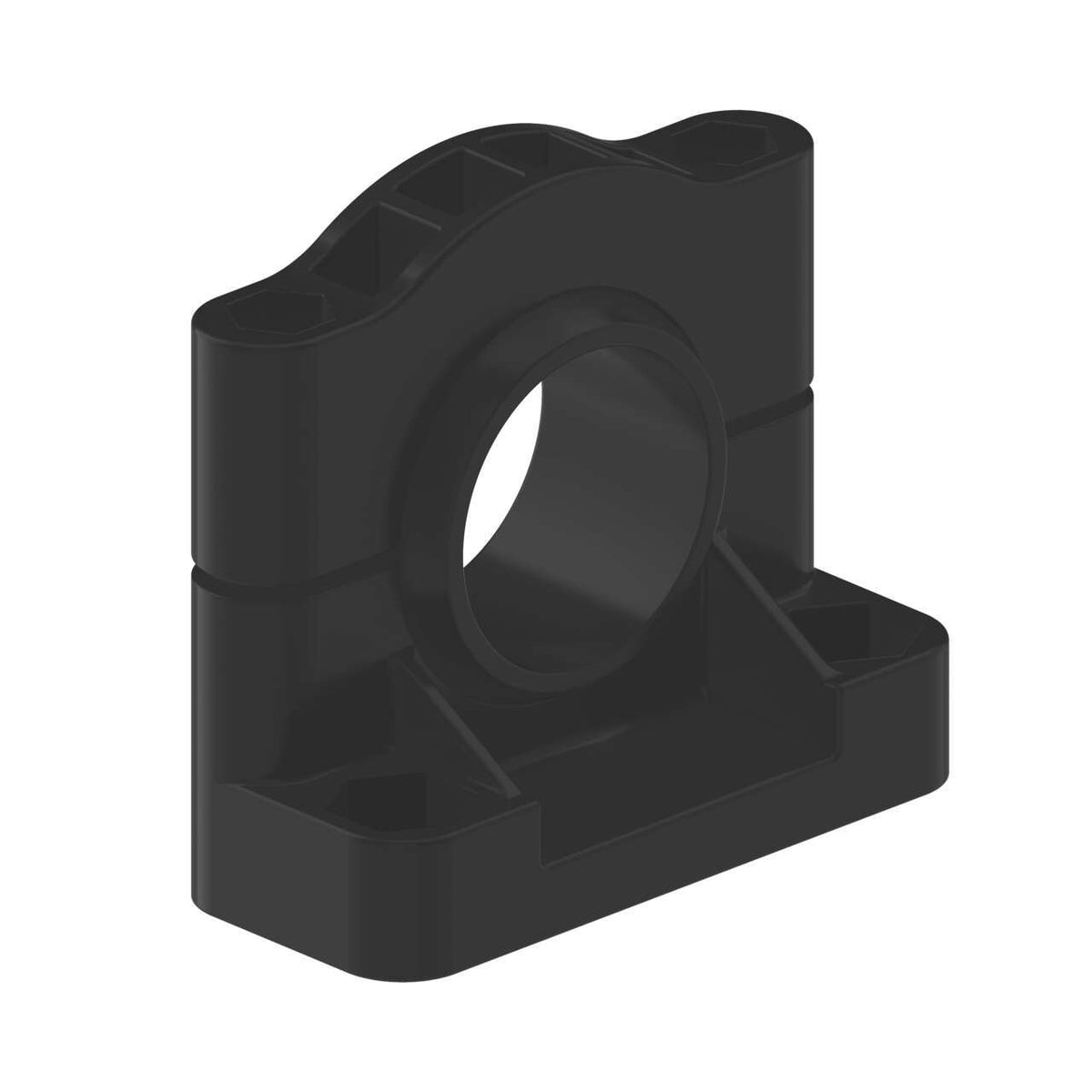 SMB30SC(52521) BRACKET DE MONTAJE 30mm POLIESTER NEGRO REFORZADO