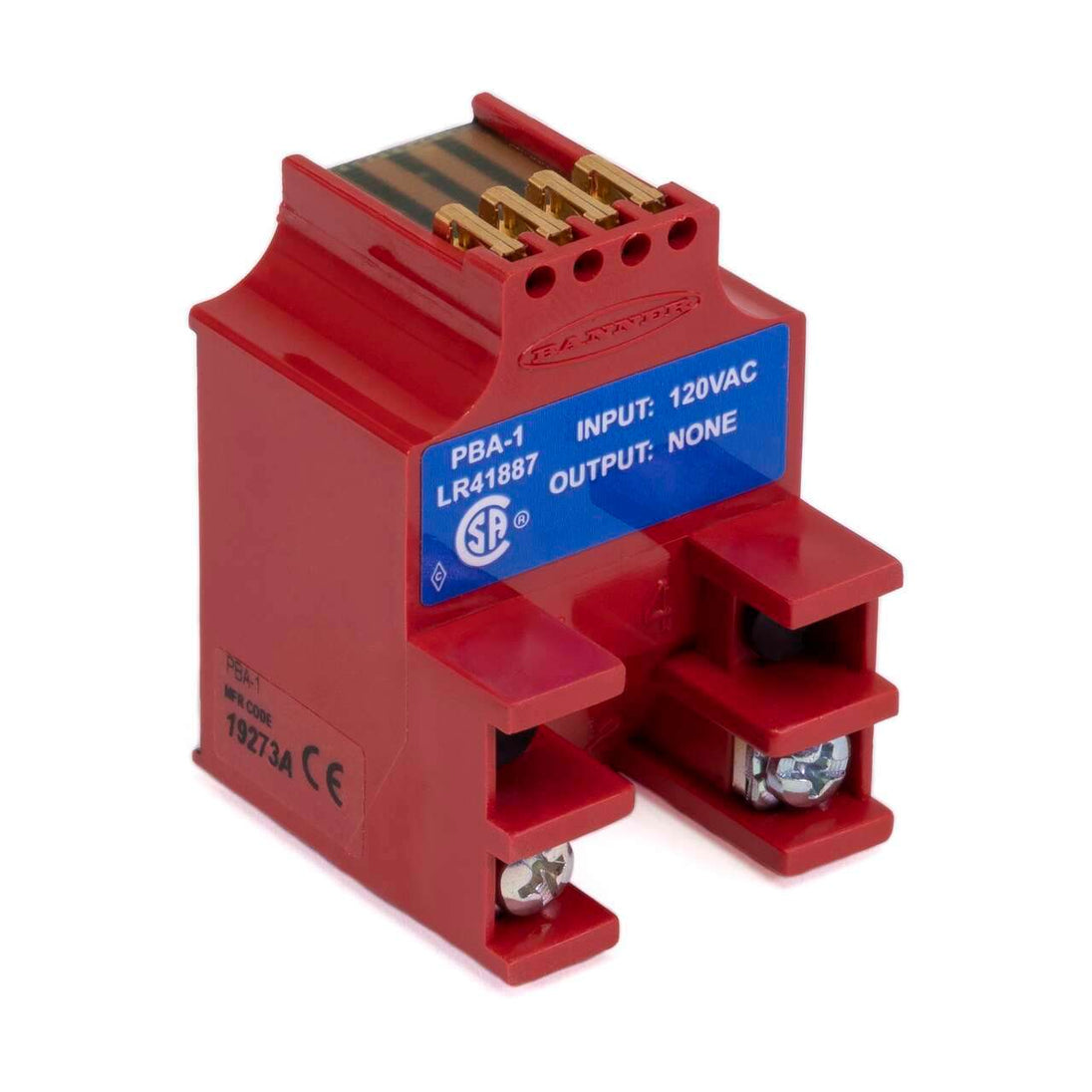PBA-1 MULTI-BEAM: Bloque de alimentación de 3 y 4 cables; Rango: depende del sensor; Entrada: 105-130 V CA; Salida: Solo para emisores; Cámara de cableado 16385.