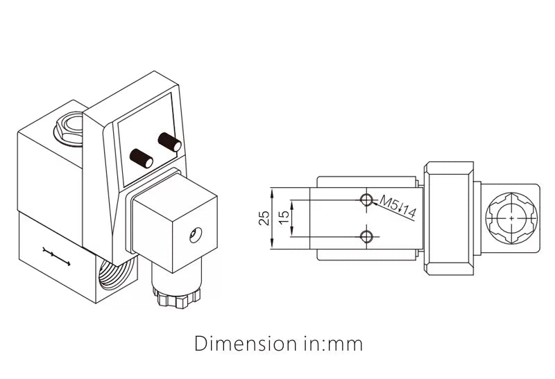Válvula Solenoide de Drenaje LEFOO LFSV20-B, 110V, 0~16 bar