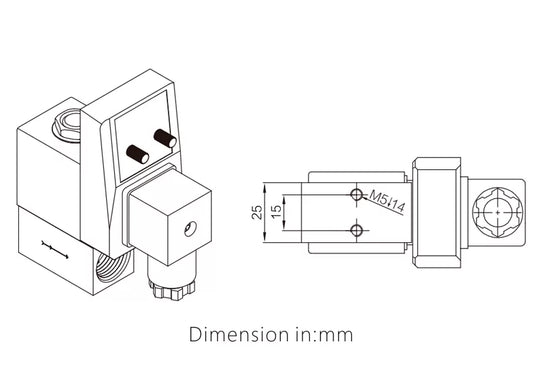 Válvula Solenoide de Drenaje LEFOO LFSV20-B, 110V, 0~16 bar