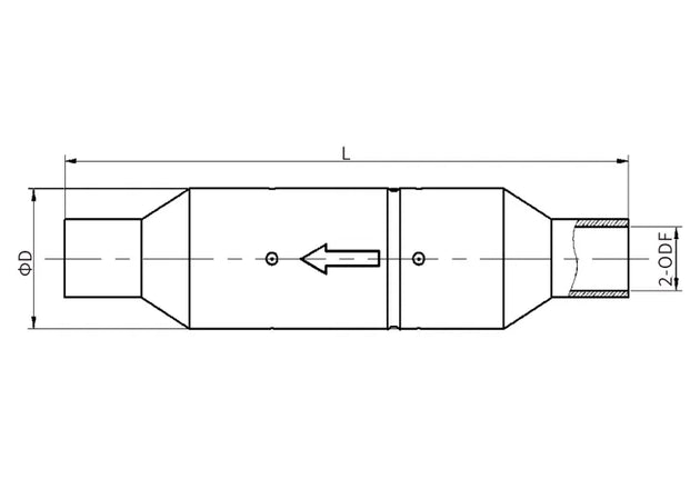 Válvula check LEFOO LFDCV 1-1/8, ODF 1-1/8 in, 54 mm