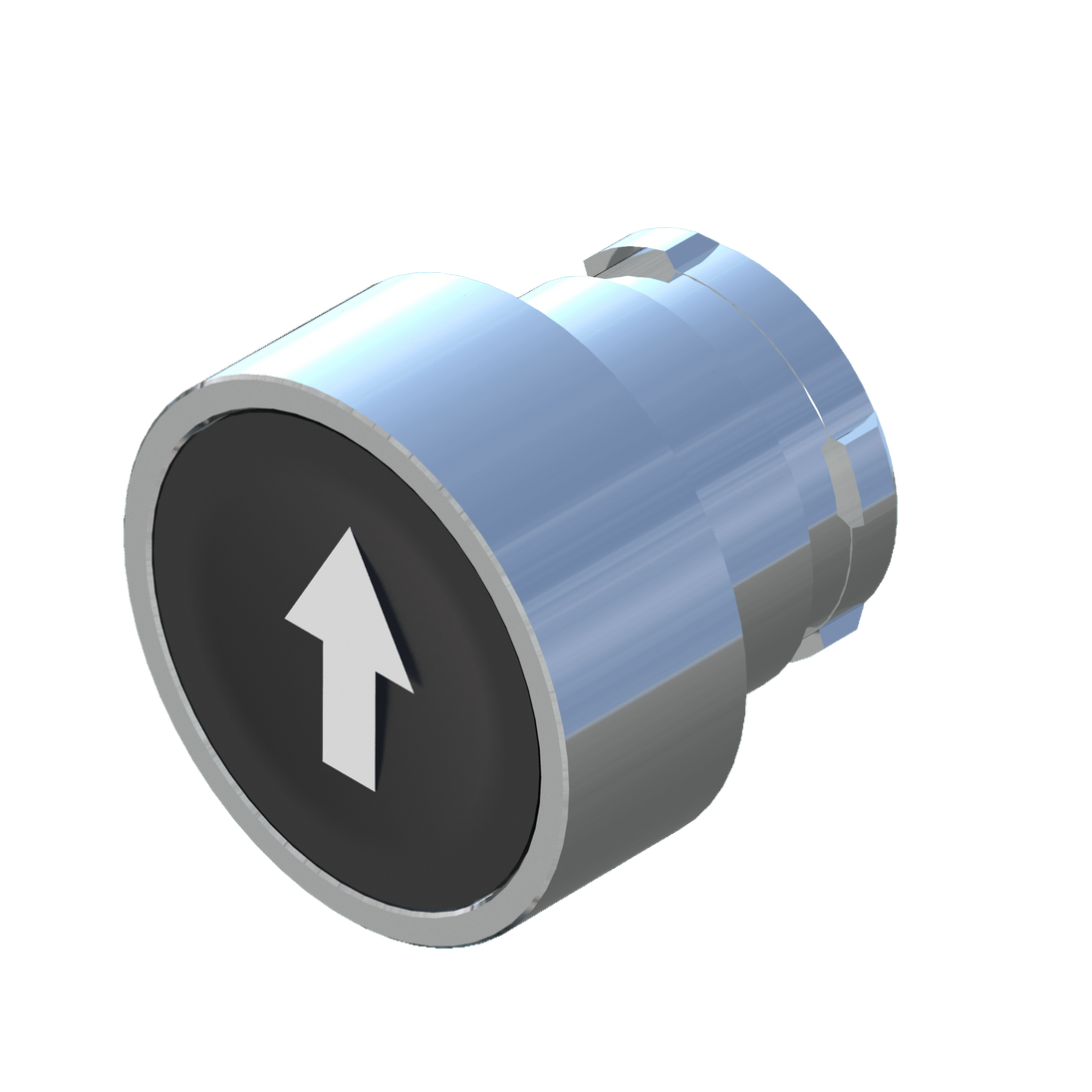 D5015 ECX 1109 - BOTON PULSADOR NEGRO CON SIMBOLO "?"