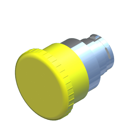 D5031 ECX 1139 - BOTON HONGO MOMENTANEO AMARILLO ø40mm