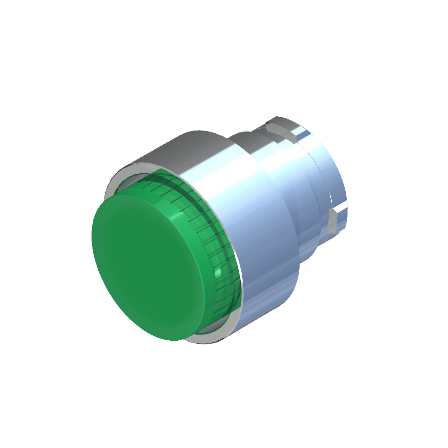 D5367 ECX 1212 - BOTON PULSADOR NO RASANTE ILUMINADO VERDE