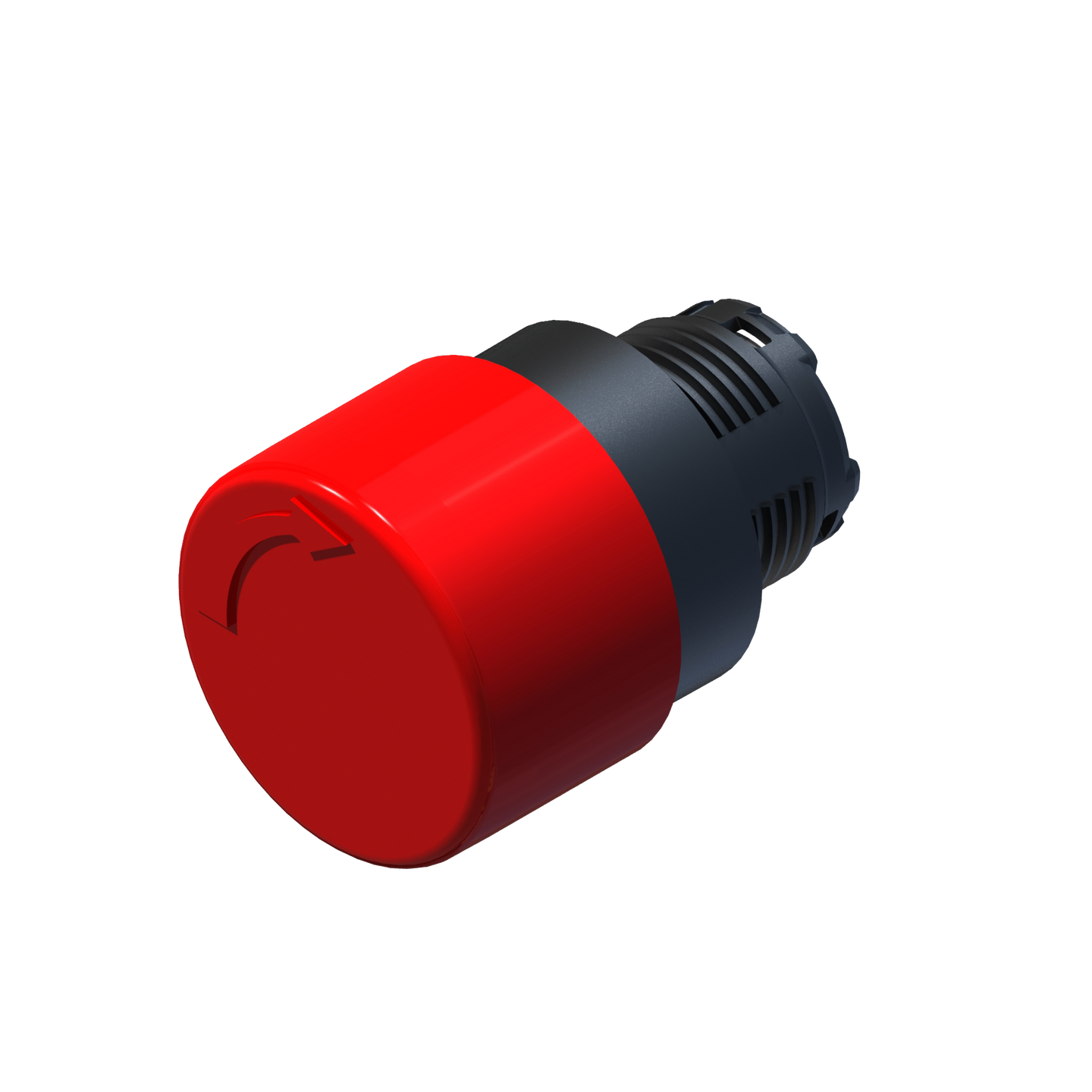 D5421 ECX 4161 - BOTON HONGO GIRAR PARA LIBERAR ROJO 33mm