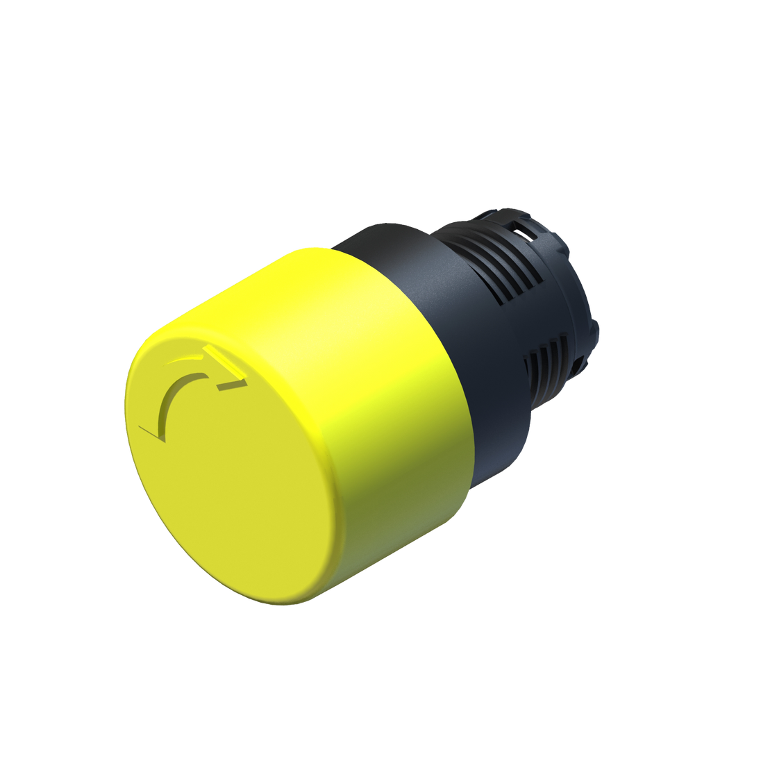 D5422 ECX 4168 - BOTON HONGO GIRAR PARA LIBERAR AMARILLO 33mm