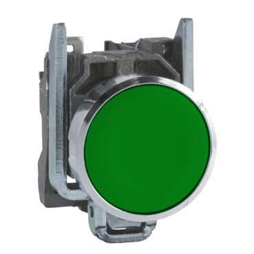 A5001 XB4BA31 - BOTON PULSADOR VERDE C/1NA