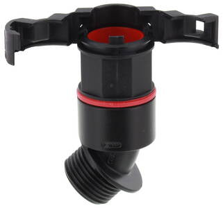 D4307 EBF45-17-20-BK - 10106959 GLANDULA CON ABRAZADERA ANGULO 45° M20