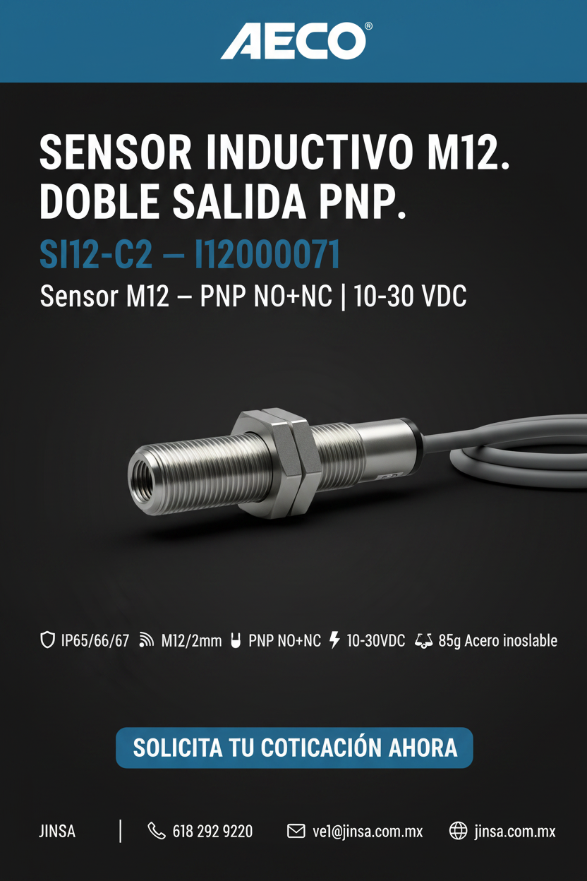 AECO SI12-C2 PNP NO+NC - Poster Vertical 9:16