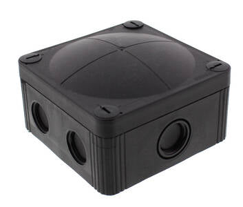 D4215 COMBI 407/SDK5/S - 10105603 CAJA DE PLASTICO NEGRO C/TERMINAL 5P 95x95x60mm