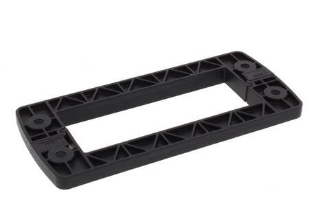 D4304 CV 10 V0 BK - 10108187 MARCO PLASTICO NEGRO PARA BLOQUEO 69x152mm