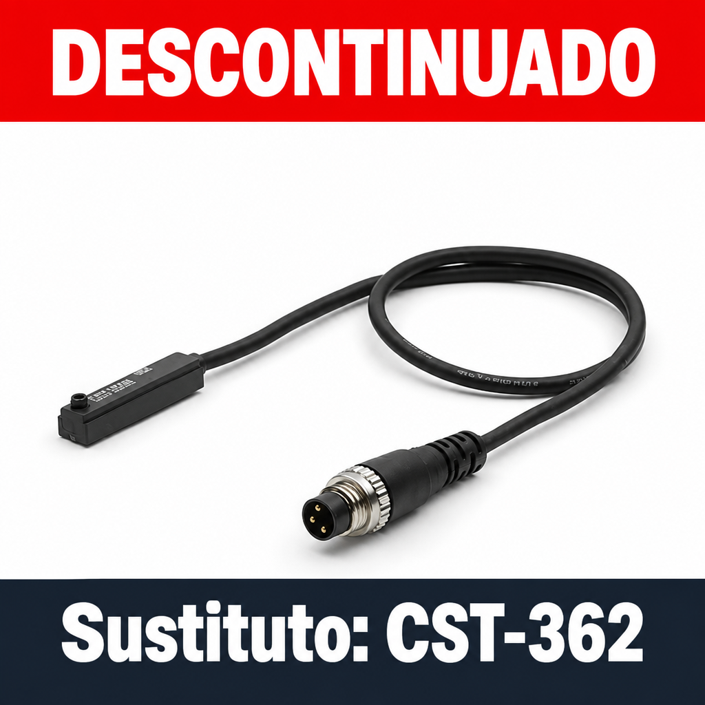 Imagen del producto con leyendas de descontinuado y sustituto