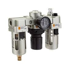 EC5000-10 FILTRO REGULADOR LUBRICADOR F+R+L DE 1 IN C/MANOMETRO DREN MANUAL 6500 LPM