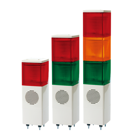 63295 SJDL-3-WS - COLUMNA CUADRADA CON SONIDO R/A/G 120VAC