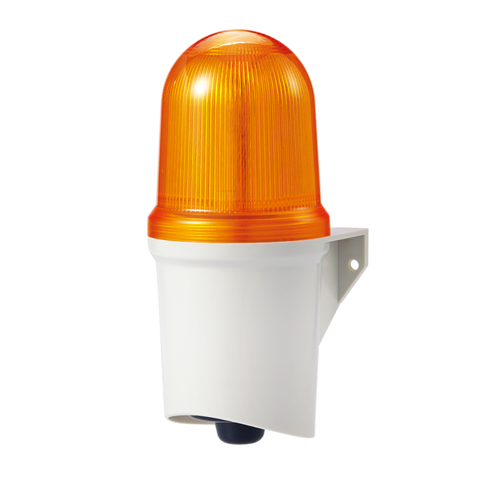 63735 QAD100H-12/24-A - TORRETA INTERMITENTE/FIJO DE LED AMBAR 12/24V CON SONIDO