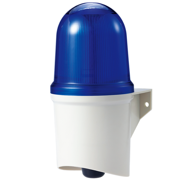 63755 QAD125BZ-110/220-A - TORRETA INTERMITENTE/FIJO DE LED AMBAR CON SONIDO 110/220V