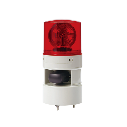 63705 STND125L-120-R - TORRETA INTERMITENTE/FIJO DE LED ROJA CON SONIDO 120V
