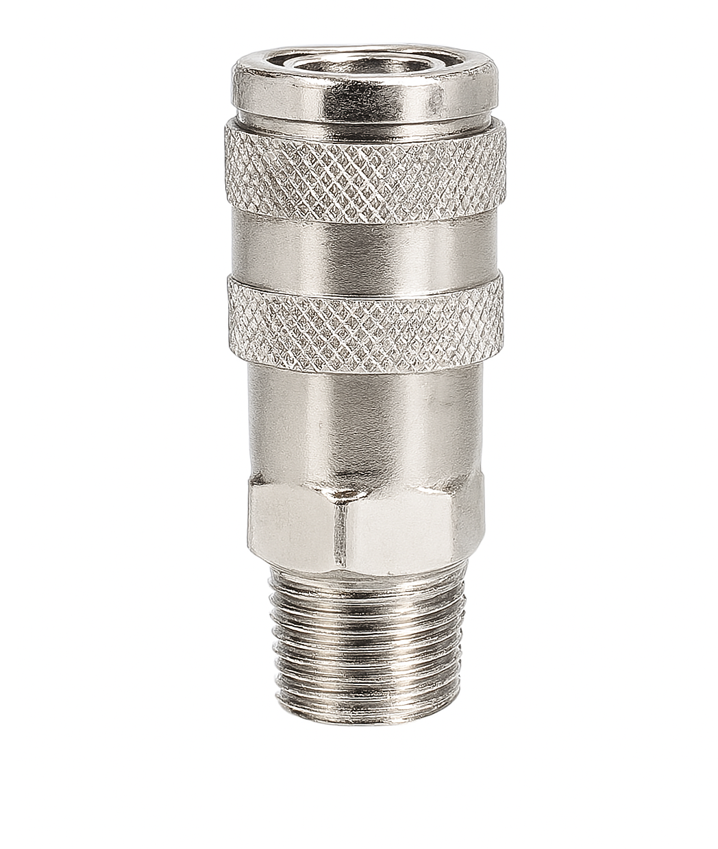 AP 20M PLUG DE ACERO PARA COPLE RAPIDO TIPO ARO CONEXION ROSCA MACHO 1/4