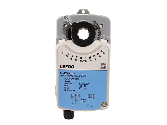 Actuador de compuerta LEFOO LFZ-Q2424-K 24 Nm 24V/230V