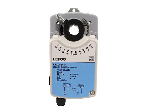 Actuador de compuerta LEFOO LFZ-Q2424-K 24 Nm 24V/230V