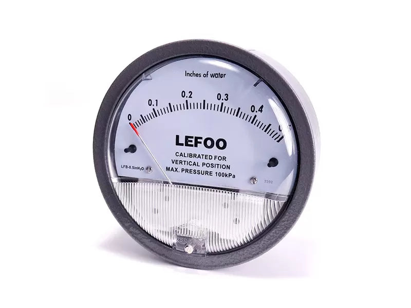 Manómetro LEFOO LFB250, 0-250 Pa, Analógico, IP67