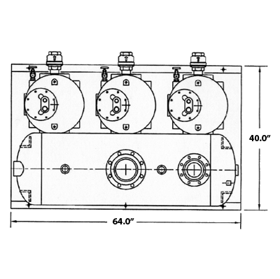 Sistema de Bombeo Triplex WATSON MC DANIELS T-PMPF-3X2-SS-75