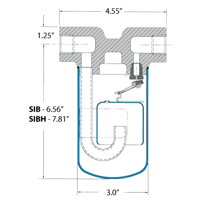 Trampa de Vapor Invertida SIB-13-N-450 - WATSON MC DANIELS