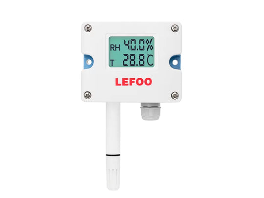 Transmisor de temperatura y humedad LEFOO LFH302-2RSRS21, ±2%RH,0.3℃