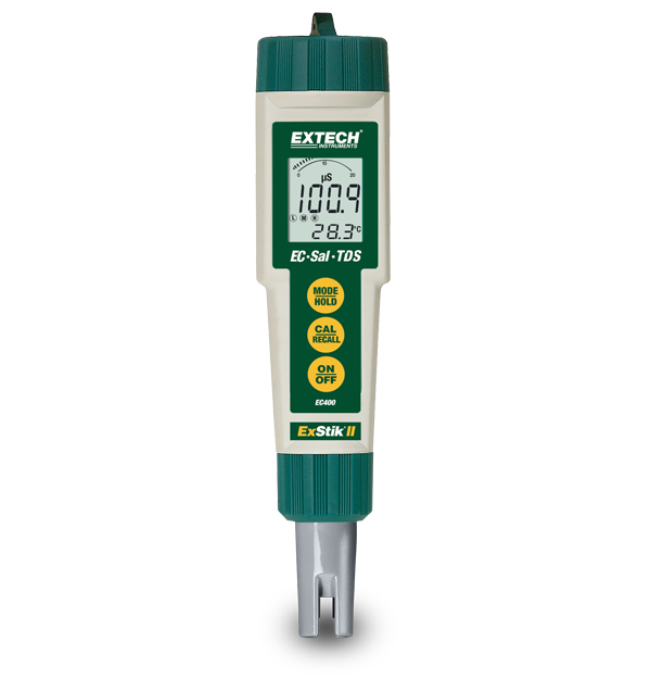 EC400 MEDIDOR DIGITAL DE CALIDAD DEL AGUA 4 EN 1 CONDUCTIVIDAD/TDS/SALINIDAD Y TEMPERATURA