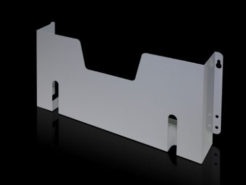 4116000 Portaesquema de chapa de acero para VX, TS, VX SE, PC, pieza inferior TP