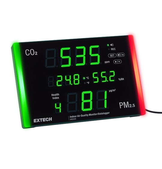 IAQ320 MONITOR DE CALIDAD DEL AIRE INTERIOR Y REGISTRADOR DE DATOS CON PM2.5